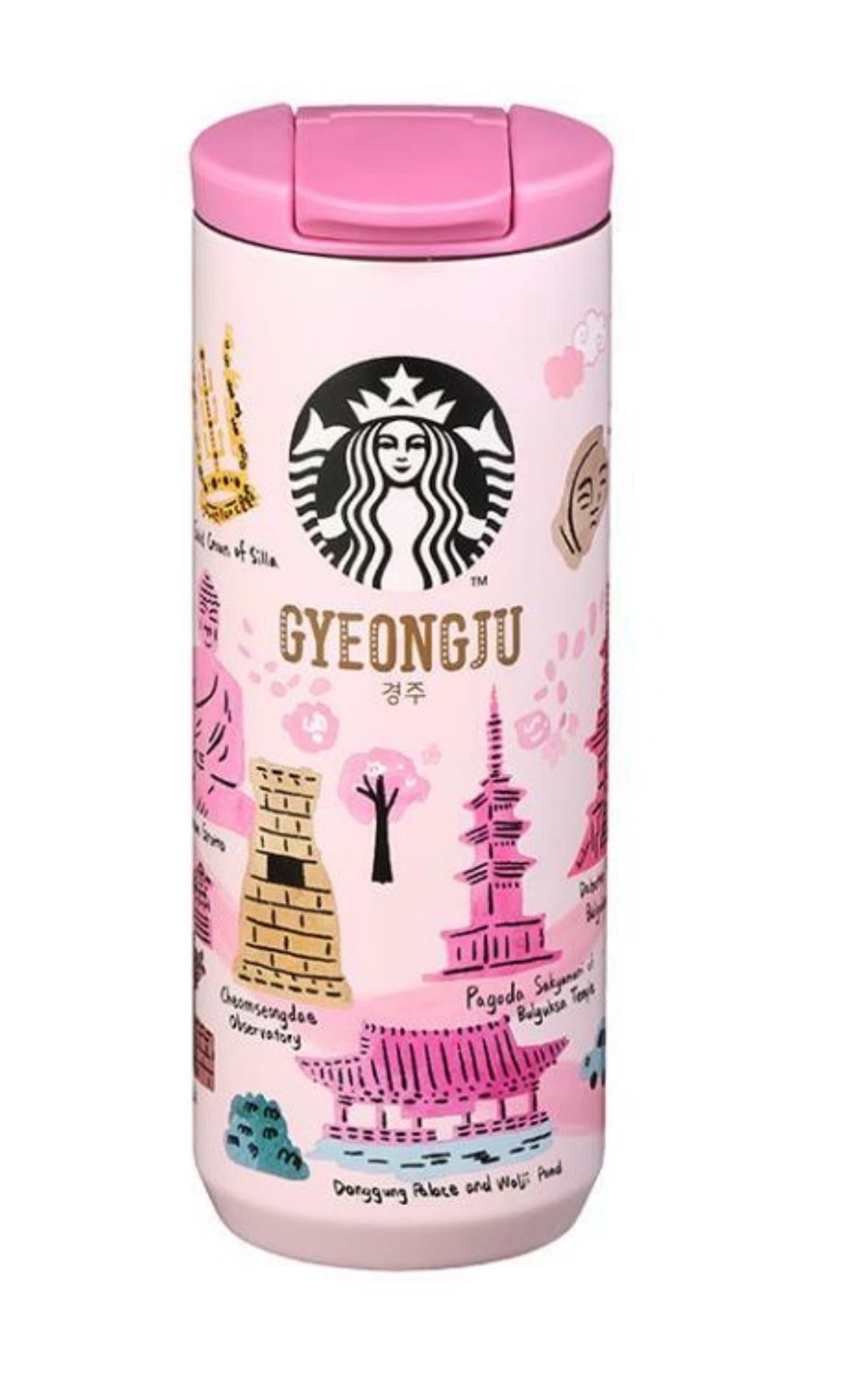 Starbucks SS Hi Gyeongju Tumbler 355ml Capacidad X Color X Cantidad 355ml x Rosa x 1