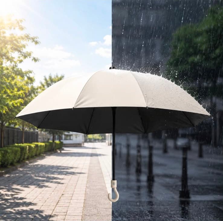 Paraguas plegable compacto con protección UV